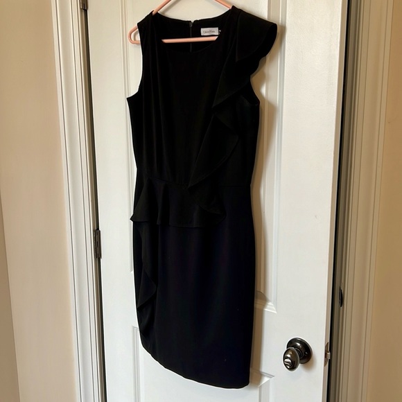 Calvin Klein Black Midi Dress - Picture 3 of 7